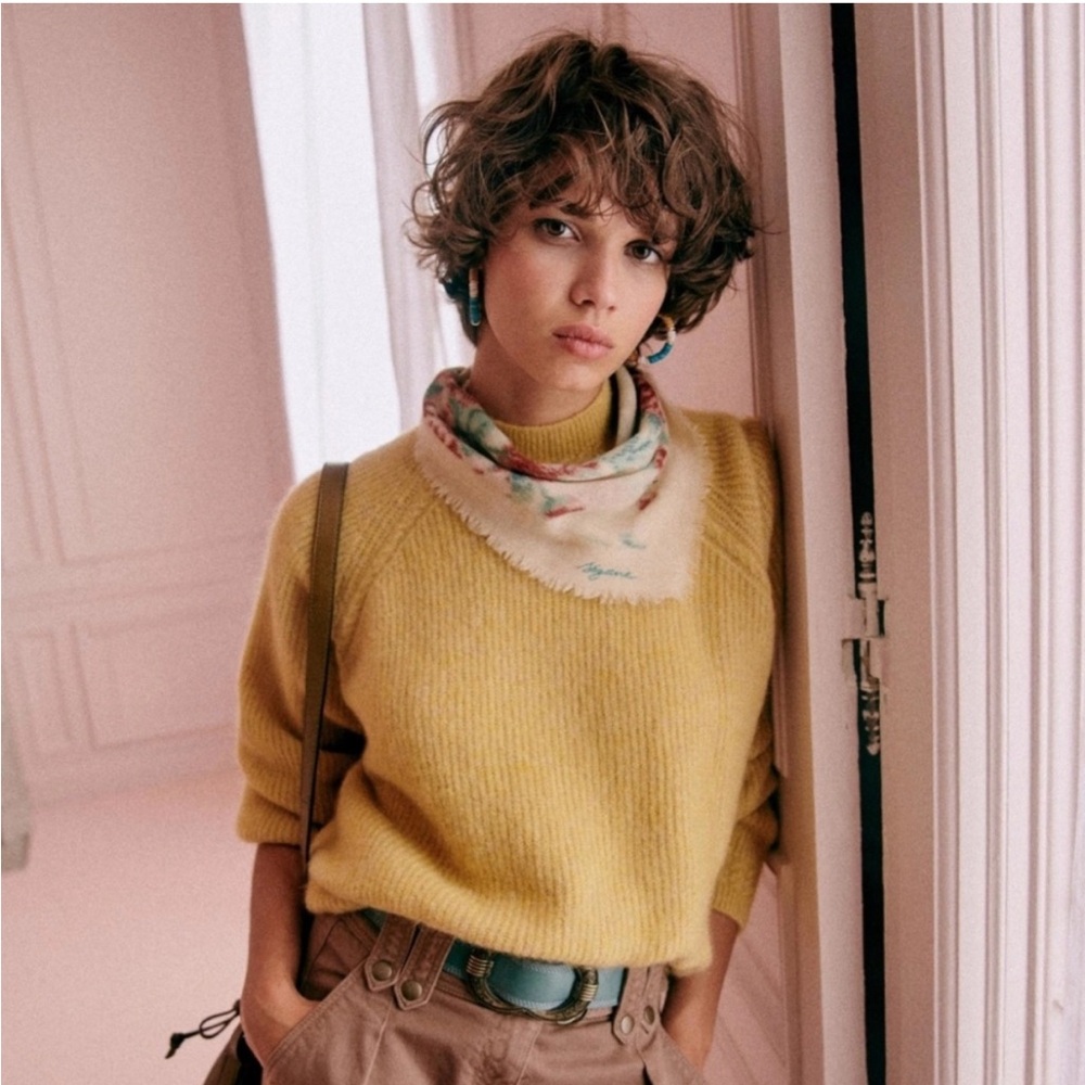 Sezane Otis Jumper Sweater Yellow